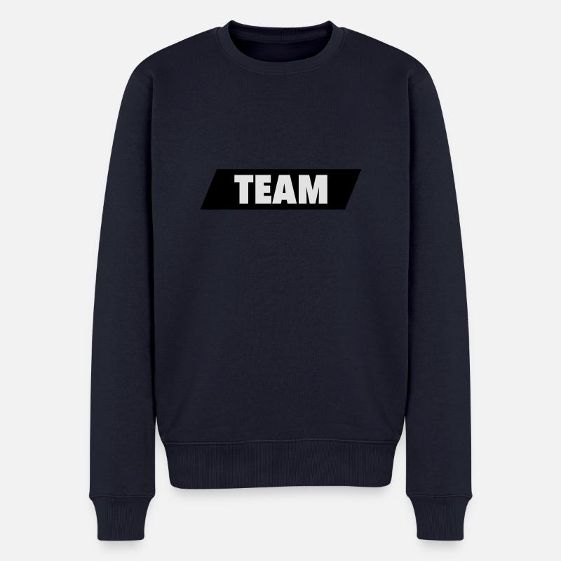 Team - Männer Premium Bio Pullover - Navy