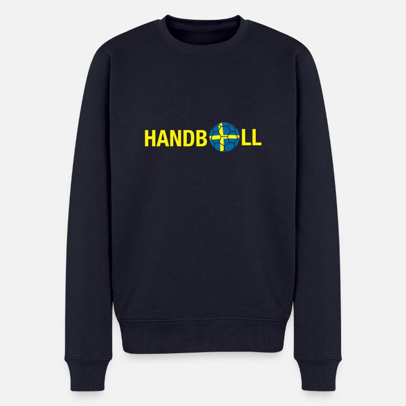 Handball EM 2024 - Männer Premium Bio Pullover - Navy