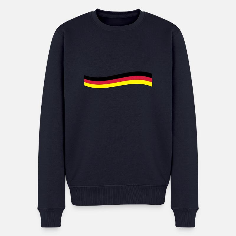 Deutschland - Männer Premium Bio Pullover - Navy