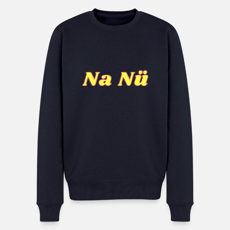 Na Nü - Männer Premium Bio Pullover - Navy