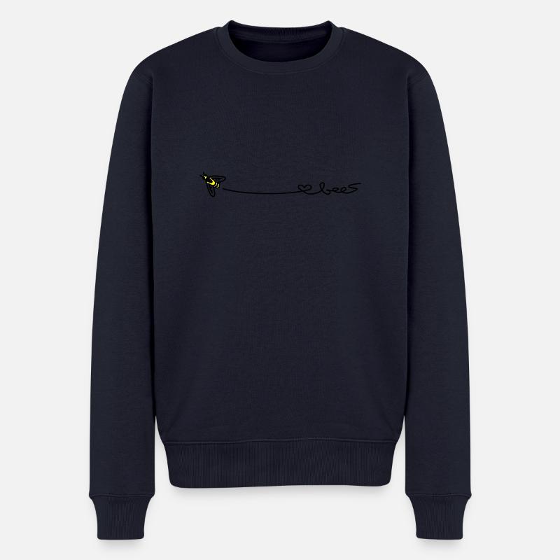 love bees - Männer Premium Bio Pullover - Navy