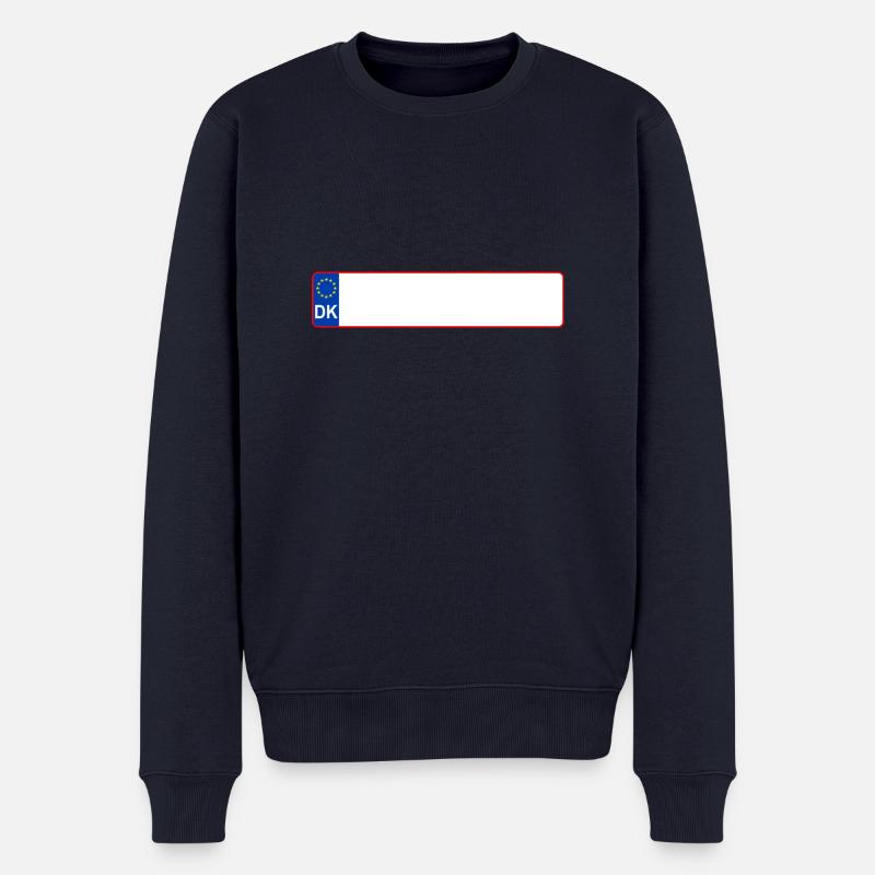 Kennzeichen DK - Männer Premium Bio Pullover - Navy