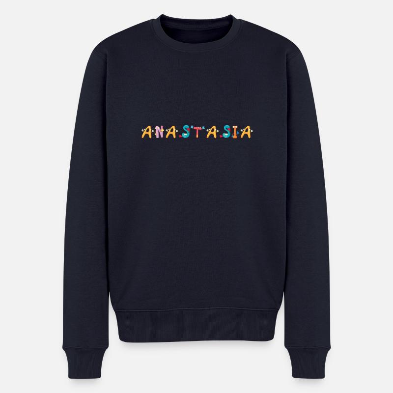 Anastasia - Männer Premium Bio Pullover - Navy
