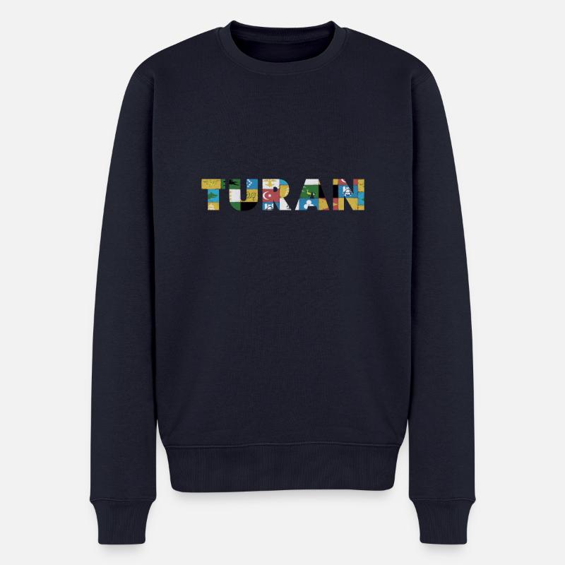 Turan - Männer Premium Bio Pullover - Navy