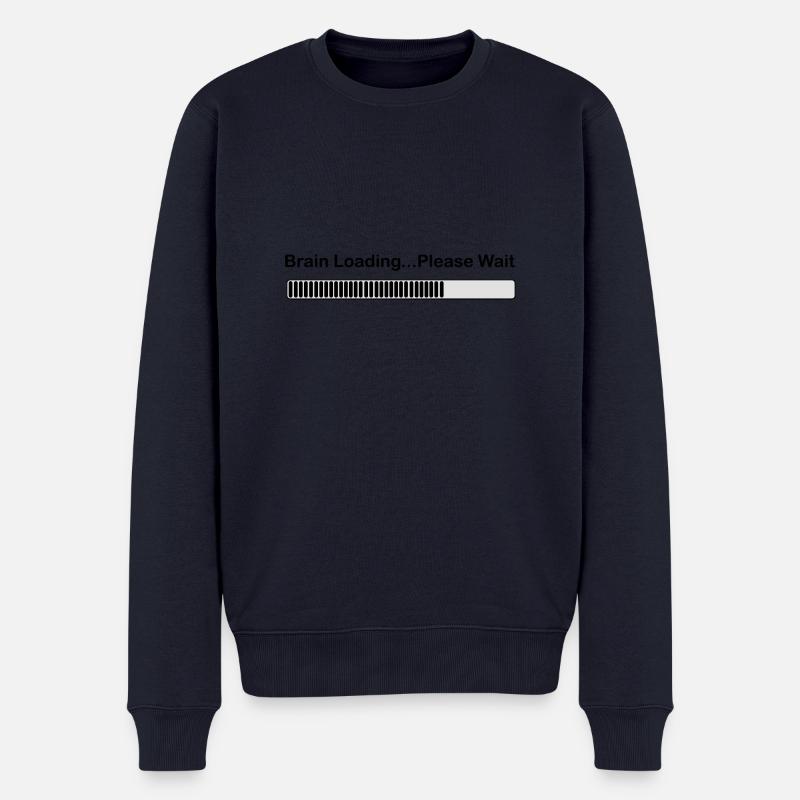 brainloading - Männer Premium Bio Pullover - Navy