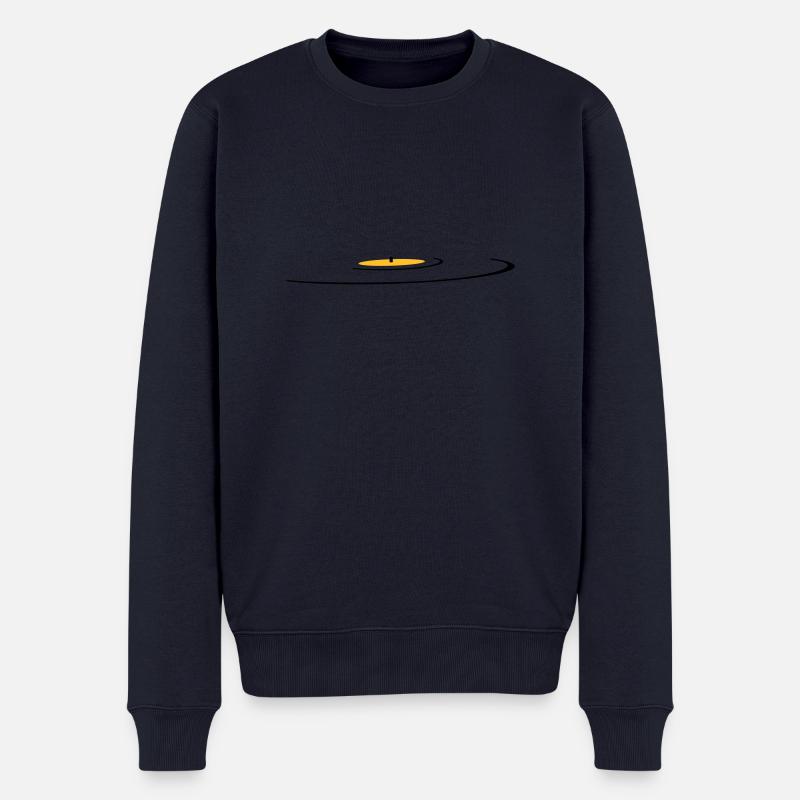 retro, vinyl, old school - Männer Premium Bio Pullover - Navy