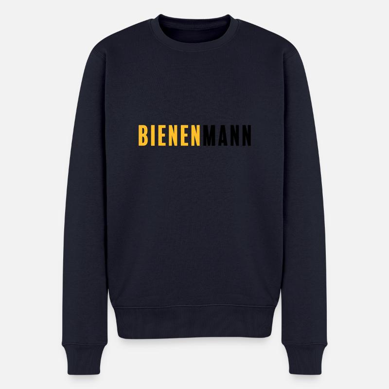 Bienenmann - Männer Premium Bio Pullover - Navy