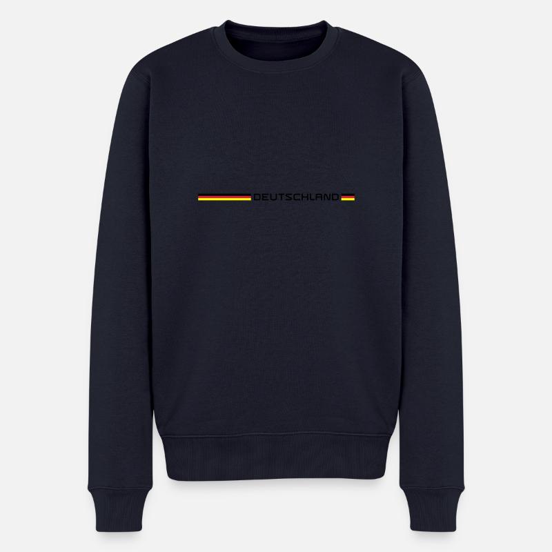 Deutschland - Männer Premium Bio Pullover - Navy