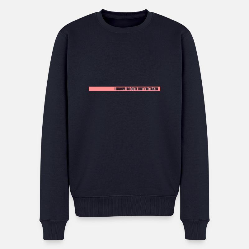 citation mignonne mais prise - Pull Premium bio Homme - bleu marine