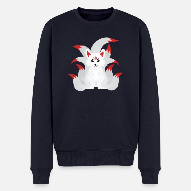 Kitsune - Pull Premium bio Homme - bleu marine