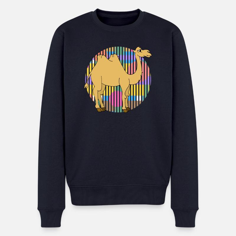 Kamel - Männer Premium Bio Pullover - Navy