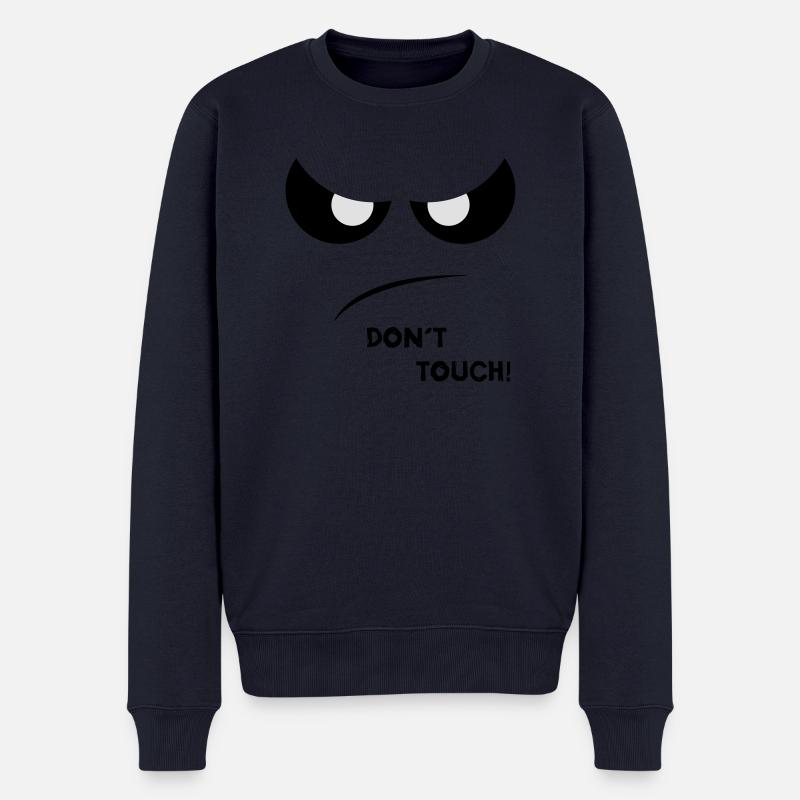 Dont Touch Two - Männer Premium Bio Pullover - Navy