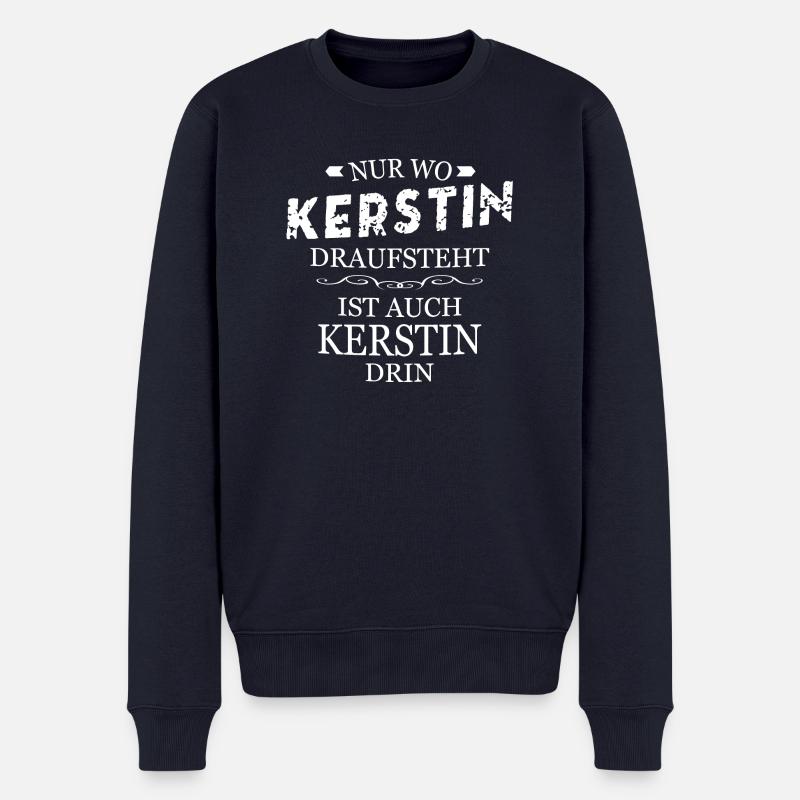 Kerstin - Männer Premium Bio Pullover - Navy