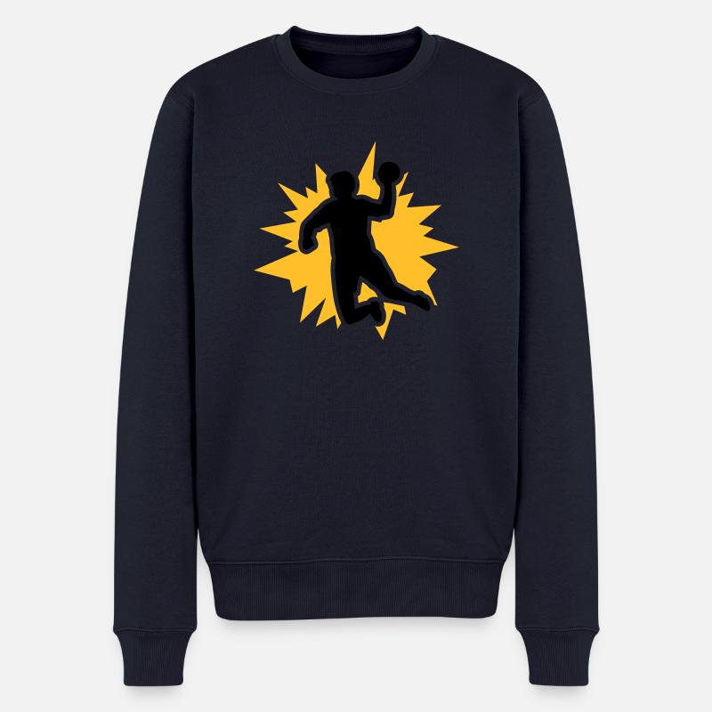 Handball - Männer Premium Bio Pullover - Navy