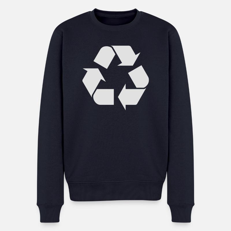 dual system, Recycling, Duales System - Männer Premium Bio Pullover - Navy