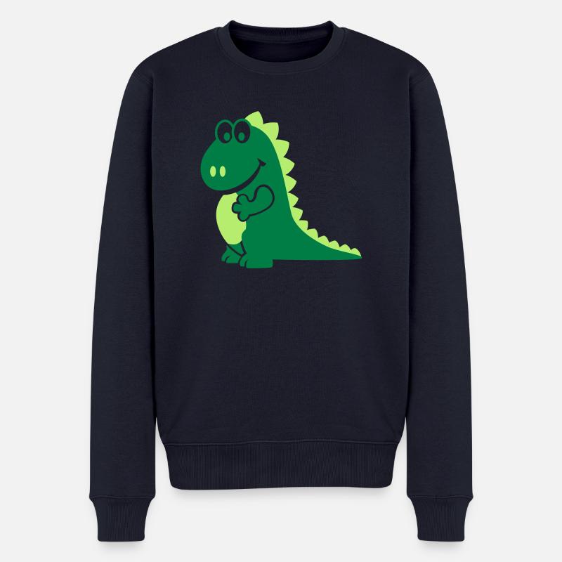 Drache - Männer Premium Bio Pullover - Navy