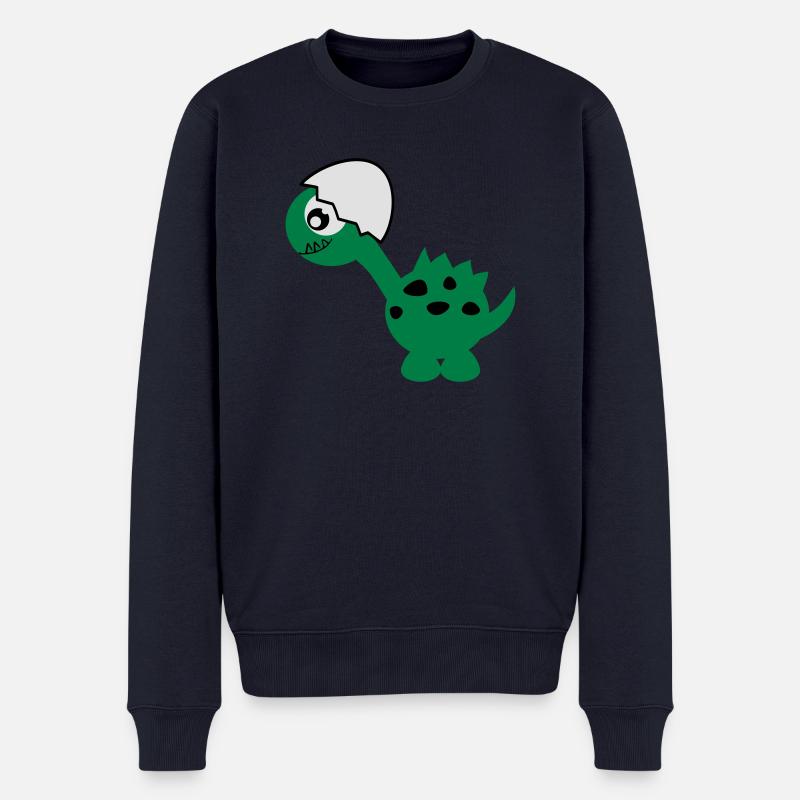 Dino - Monstamoons - Männer Premium Bio Pullover - Navy