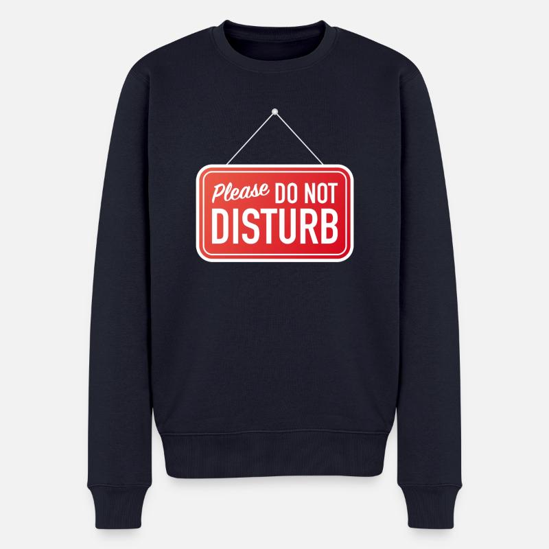 Please do not disturb - Pull Premium bio Homme - bleu marine