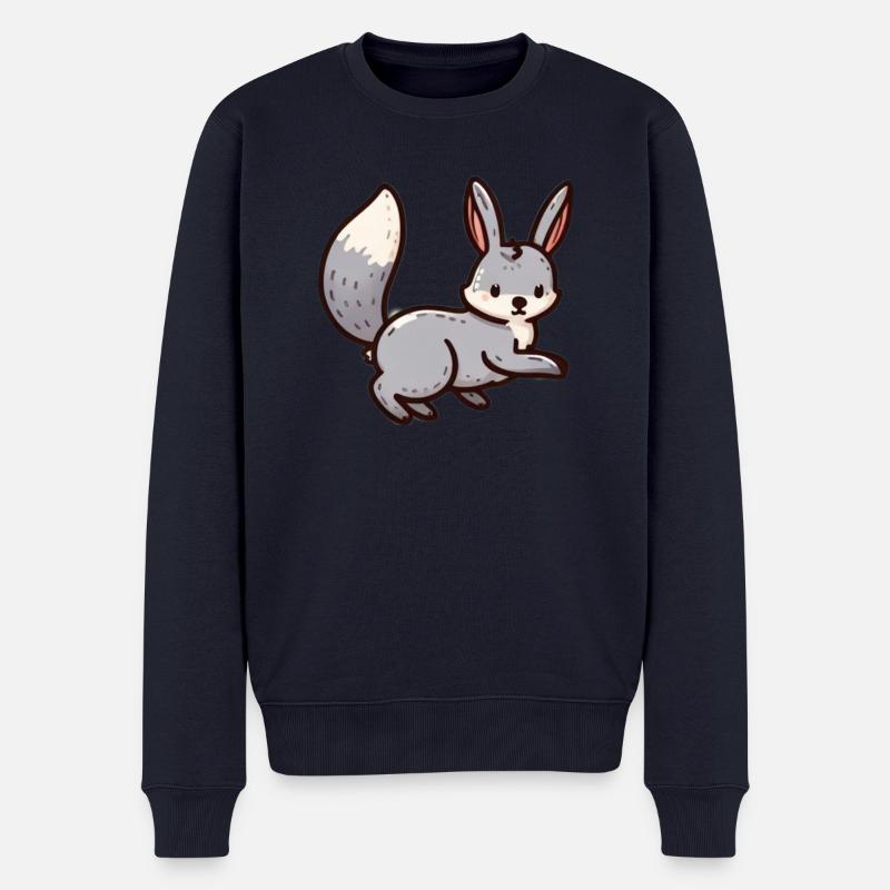 Cute Bunny - Männer Premium Bio Pullover - Navy