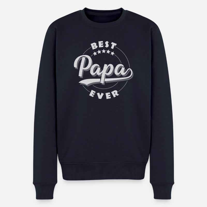 Papa - Pull Premium bio Homme - bleu marine