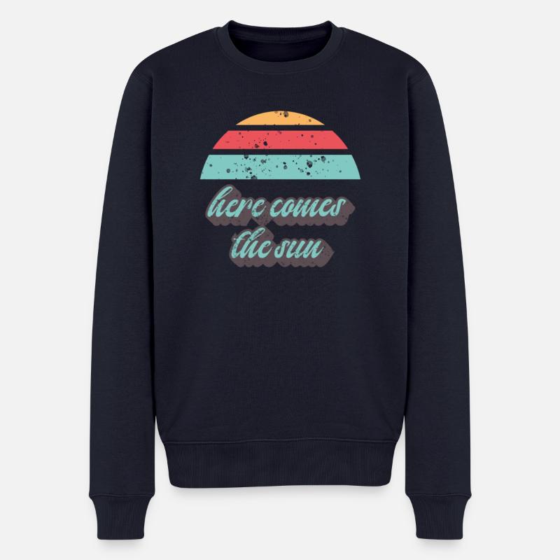 Sonnenuntergang - Männer Premium Bio Pullover - Navy