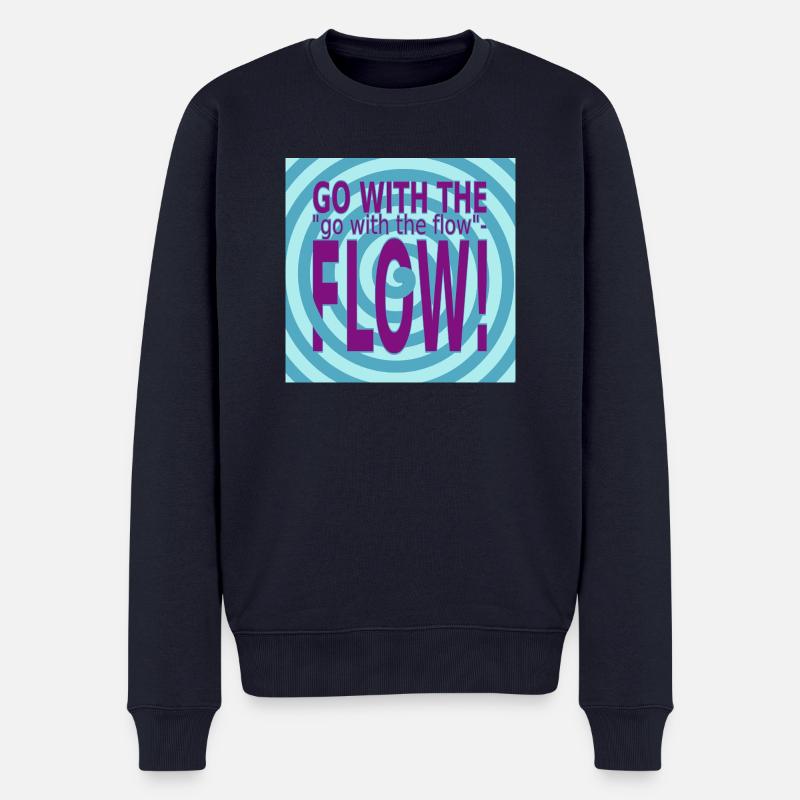 GO with the FLOW! - Männer Premium Bio Pullover - Navy