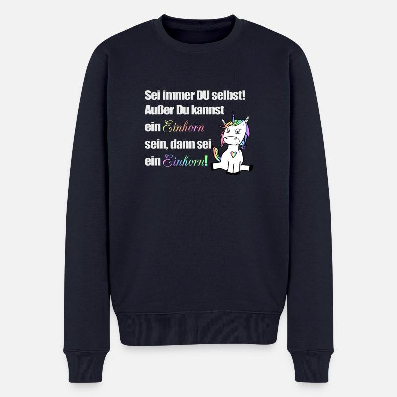 Sei immer du selbst - Männer Premium Bio Pullover - Navy