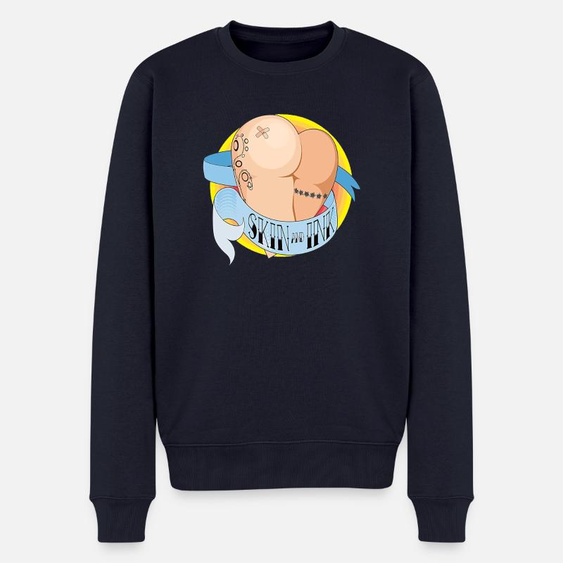 Haut & Tinte - Männer Premium Bio Pullover - Navy