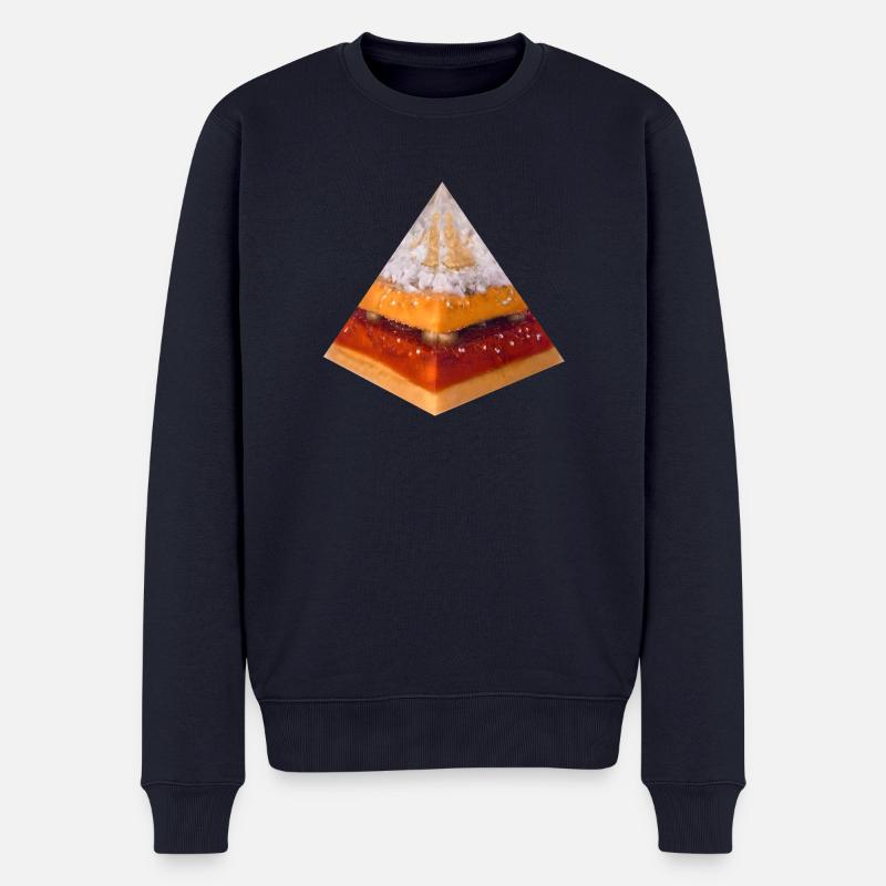 Buddha - Licht Pyramide - Männer Premium Bio Pullover - Navy