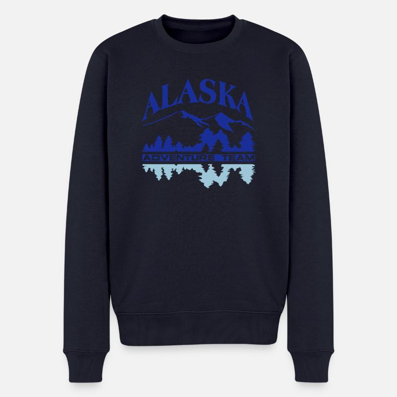 Alaska 2 Farbig - Männer Premium Bio Pullover - Navy