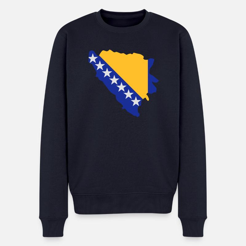 Bosnien Herzegowina - Männer Premium Bio Pullover - Navy