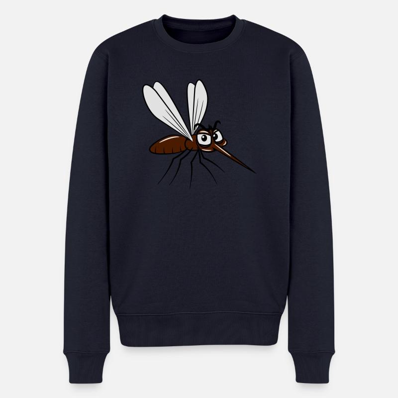 Mosquito sting drôle - Pull Premium bio Homme - bleu marine