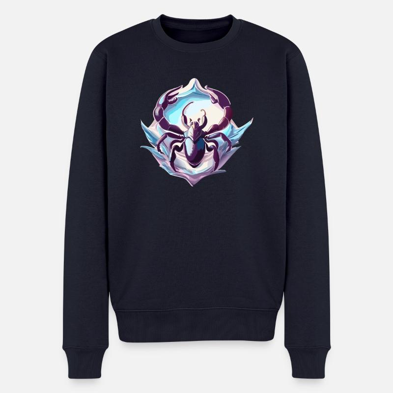 Chrom Skorpion - Männer Premium Bio Pullover - Navy