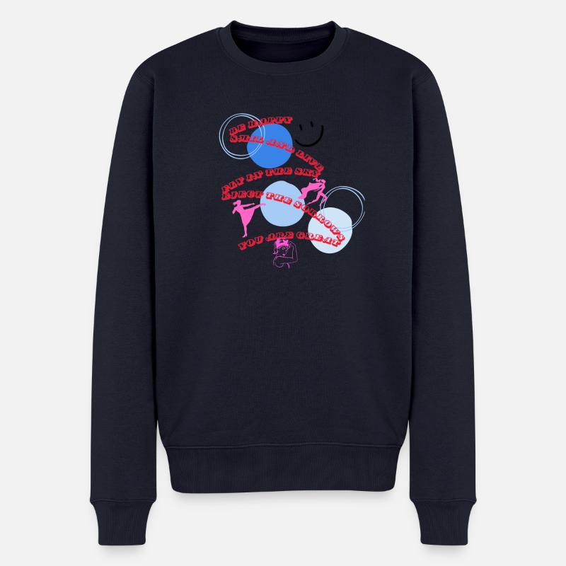 Starke Frauen - Männer Premium Bio Pullover - Navy
