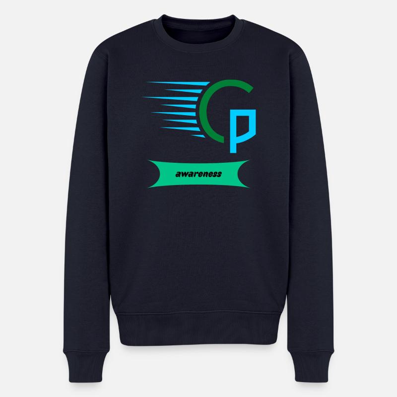 Cp-Bewusstsein - Männer Premium Bio Pullover - Navy