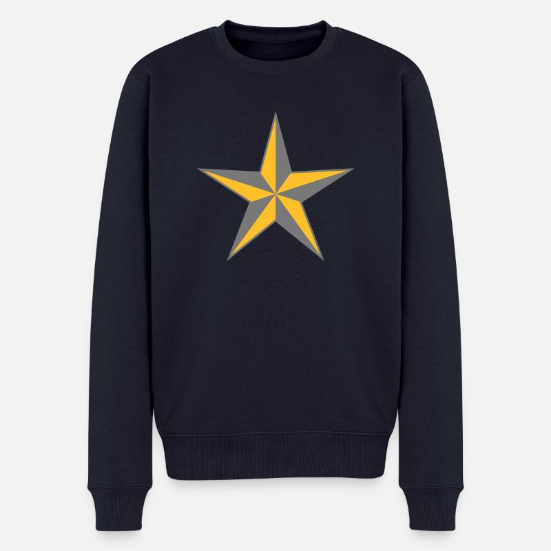 sternmilitär - Männer Premium Bio Pullover - Navy