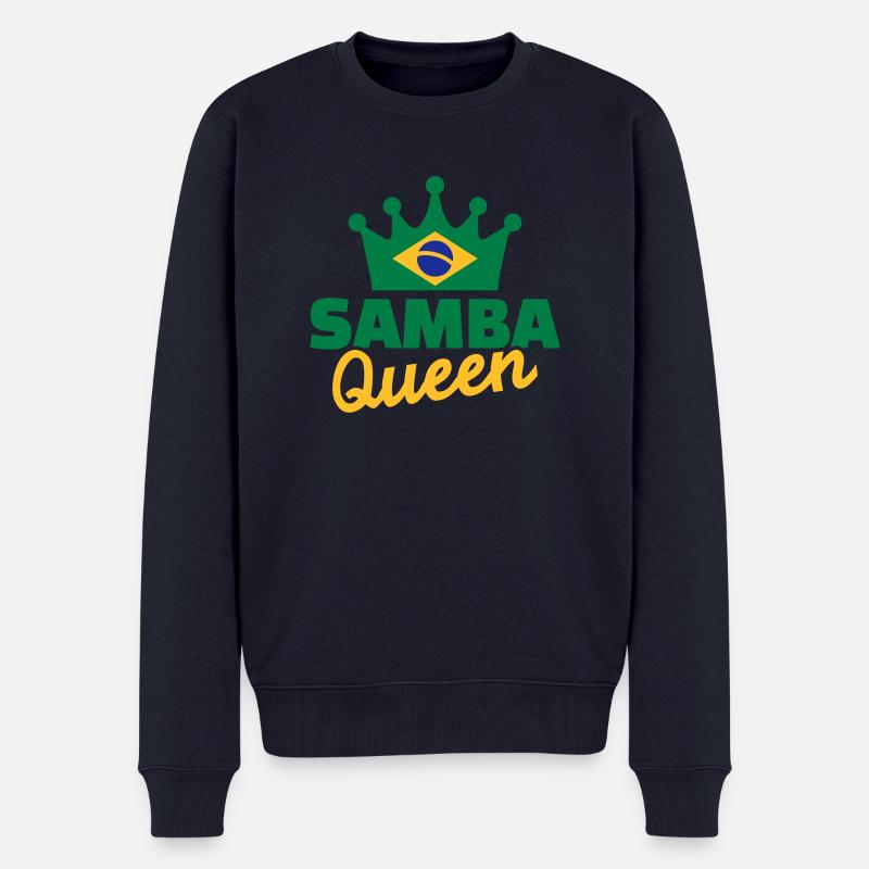 Samba - Männer Premium Bio Pullover - Navy