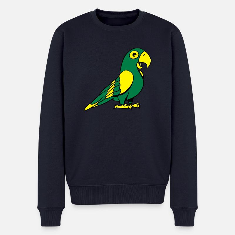 Papagei süss - Männer Premium Bio Pullover - Navy
