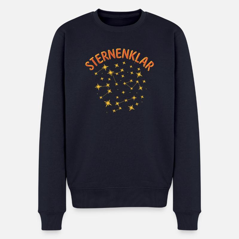 Sternen - Sternenstaub - Männer Premium Bio Pullover - Navy