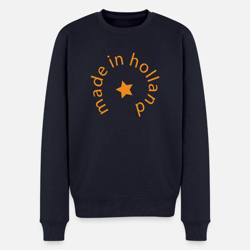 made in holland - Männer Premium Bio Pullover - Navy