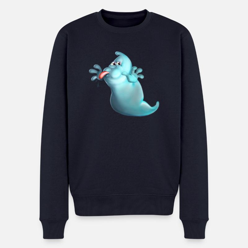 Ghost - Männer Premium Bio Pullover - Navy