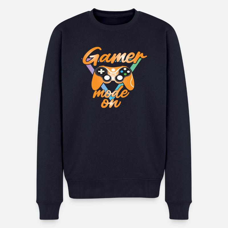 Gamer Mode On - Männer Premium Bio Pullover - Navy