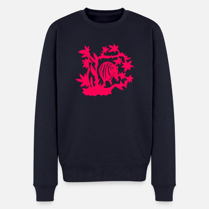 Gürteltier - Männer Premium Bio Pullover - Navy