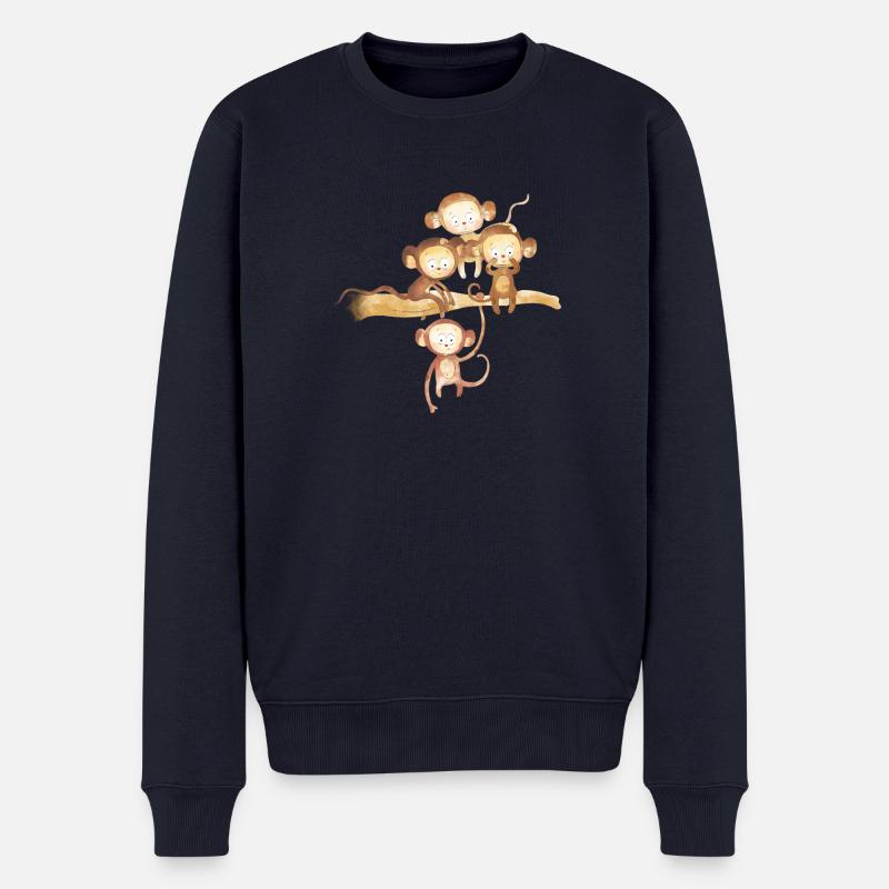 singer l'gape - Pull Premium bio Homme - bleu marine