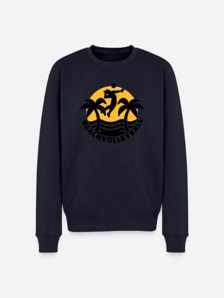 Beachvolleyball - Männer Premium Bio Pullover - Navy