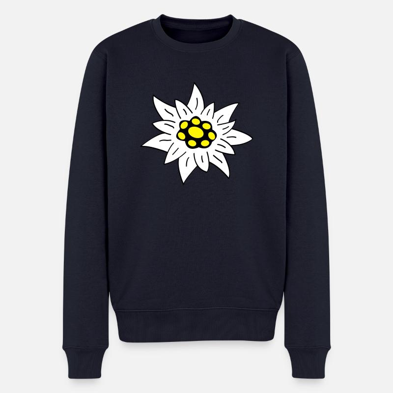 Edelweiss - Männer Premium Bio Pullover - Navy