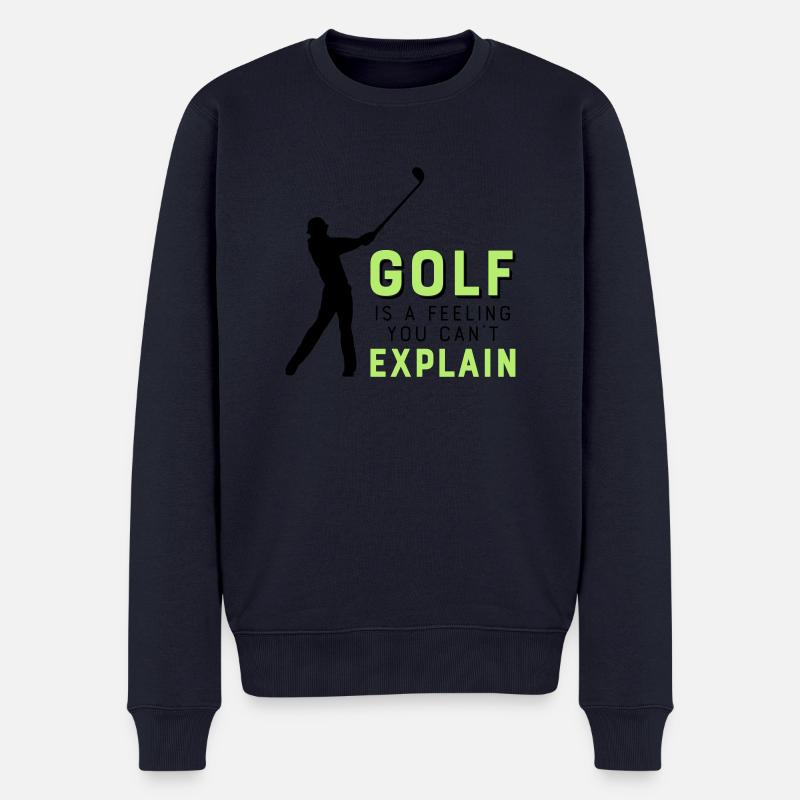 Golf - Männer Premium Bio Pullover - Navy