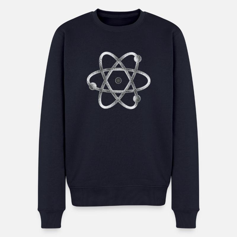 atom - Männer Premium Bio Pullover - Navy