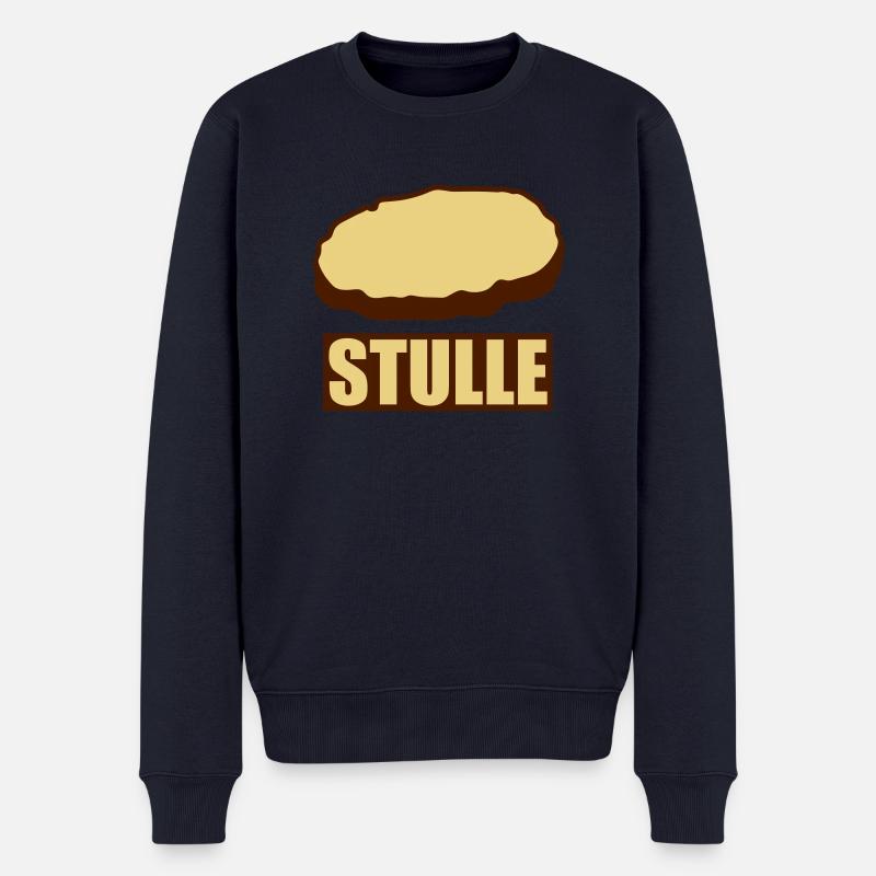 stulle_2c - Männer Premium Bio Pullover - Navy