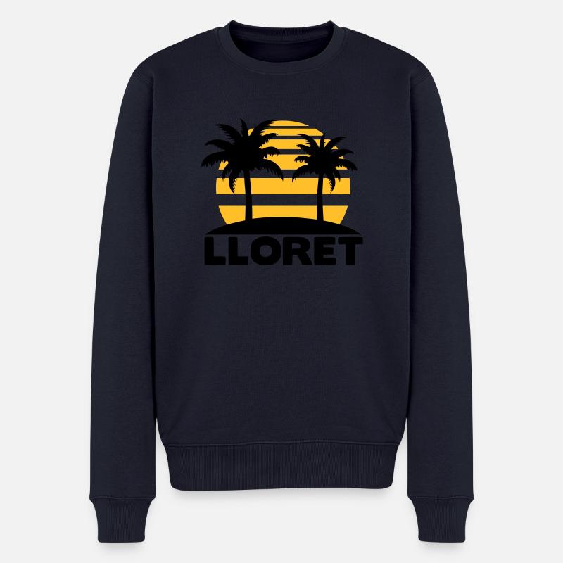 Lloret de mar - Männer Premium Bio Pullover - Navy